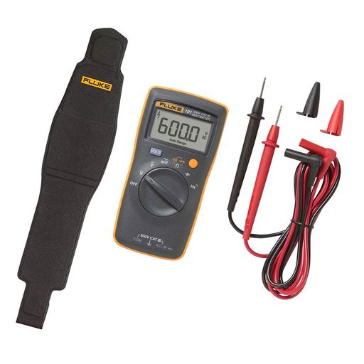 FLUKE(フルーク)マルチメーターデジタルマルチメーター検電デジタルテスター小型ポケットサイズストラップ付き添い人起電力電流持ちこたえる価値づける101KIT