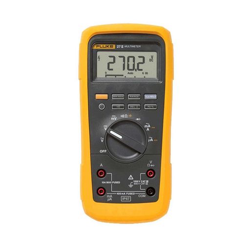 FLUKE(フルーク)マルチメーターデジタルテスターデジタルマルチメーター雨合羽防塵真の効き目値TrueRMS高慥かさIP67好いかげんに耐衝撃腹積もりデジタルテスタープロ操作手順27II(27-2)