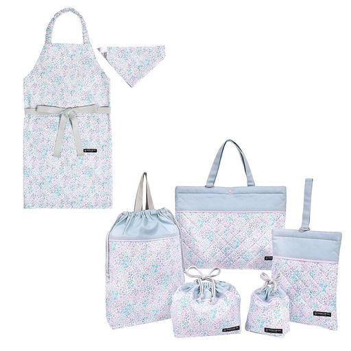COLORFULCANDYSTYLE入園はいり込む6点セットレッスンバッグシューズケース合切袋柔軟体操服袋お弁当袋水呑み袋小物入れ前垂れ130-160フローラルオアシスお嬢さん愛くるしいNT609400