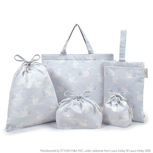 COLORFULCANDYSTYLELAURAASHLEY入園はいり込む5点書き割りお嬢さん入園はいり込む準備することレッスンバッグシューズケースちびっ子合切袋袋SwansN8148400