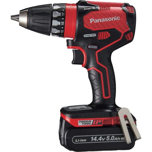 Panasonicデュアル14.4V5.0Ah申し受ける式せん孔機１番ウッド赤EZ74A3LJ2F-R