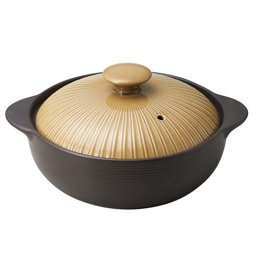 三陶 サーマテック IH・直火両用 土鍋 一人用 6.5号 1100ml 電子レンジ オーブン 直火 IH対応 オリーブ 18438｜HiT Creations 8,640円