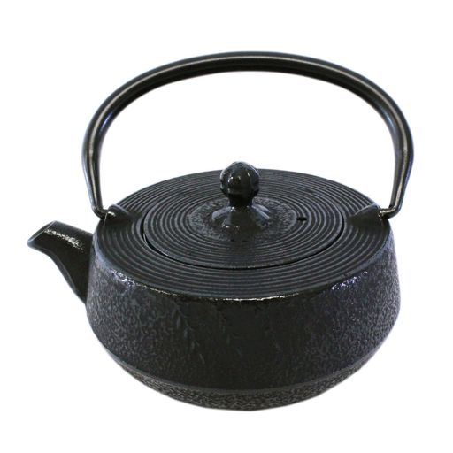 アサヒ急須平寸筒0.3リットル岩手県伝統工芸品南部鉄器