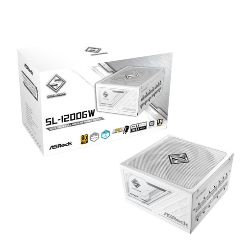 ASRockSteelLegend次世代GPU対応PC電源ユニット1200WPCIe5.1対応80PLUSGOLDATX3.1フルモジュラー12V-2x6ケーブル付属SL-1200GW