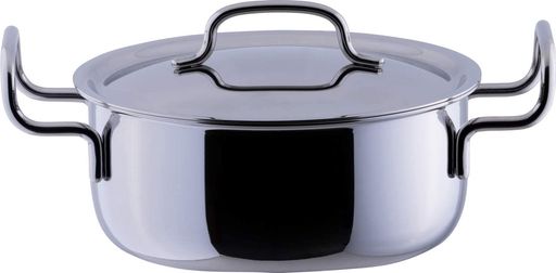 宮崎製作所 ジオ 両手鍋 18cm 日本製 IH対応 オール熱源対応 15年保証 GEO-18T 銀｜HiT Creations