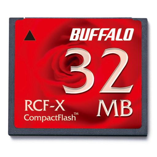 緩衝装置置き目BUFFALORCF-X32MYパウダーコンパクト閃光電球32MB