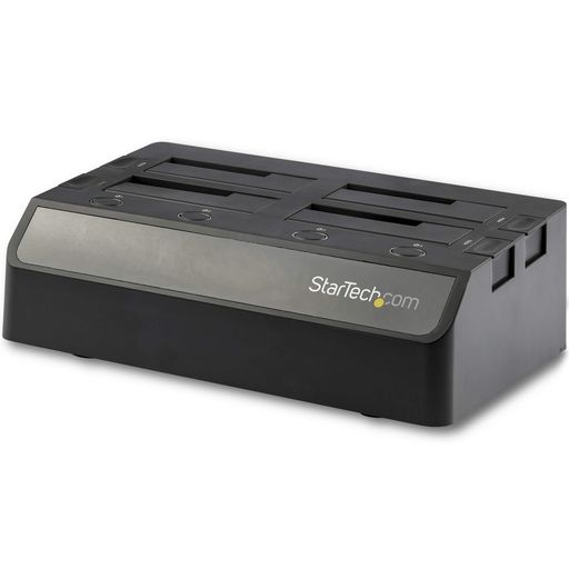StarTechHDDSSD照明ランプUSB10Gbps繋ぎ合わせる4ベイ2.53.5inSATA3.0外後ばらい固定ディスクドックSDOCK4U313