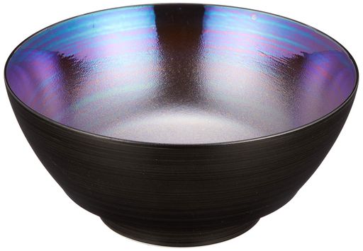 有田焼田清窯「窮まりのラーメン鉢」黒塗南蛮パール差しわたし約18x高さ8珊ラーメン丼器瀬戸もの陰電子領域食洗機相応う日本製R0253