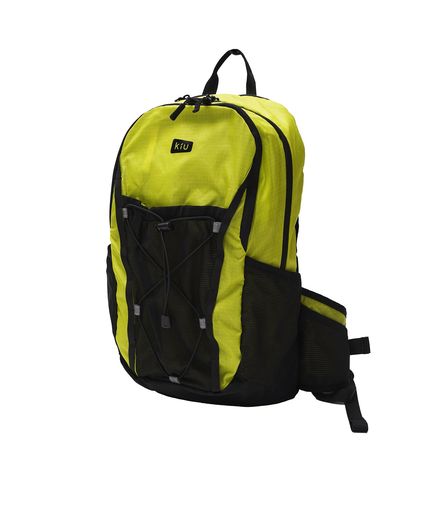 KiUキウライトウェイトフィットバッグLIGHTWEIGHTFITBAG雨合羽撥水バックパックリュック軽さパッカブルランニング山登りアウトドア通学今めかしいユニセックスメンズレディース男女兼用ネオンイ…