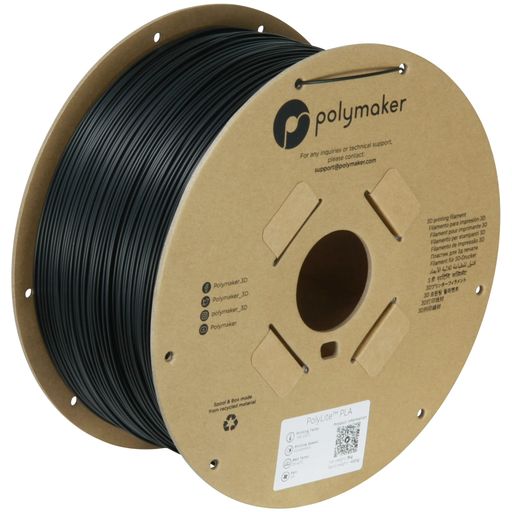 ポリ製造会社(Polymaker)3D印刷機用大電気容量PLA細糸PolyLitePLA1.75粍3kg黒いこと
