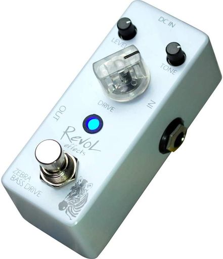 Revoleffectsレヴォルエフェクツエフェクターベース用オーバードライブZEBRABASSDRIVEEBOD-01