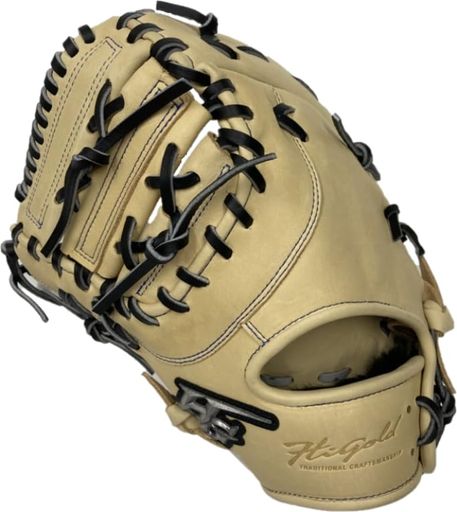 HI-GOLD ハイゴールド ジュニア軟式用ファーストミット ROOKIES RKG-1FM キャメル RH 左投 一塁手用|HiT Creations