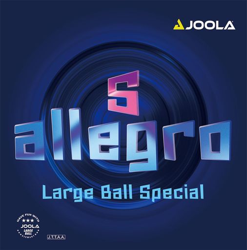 JOOLA(ヨーラ) ピンポン 天然ゴム アレグロ S ラージ用表ホンブルグ帽 手向かい力 回転させる 取り締まる 赤いこと MAX TJRUB034