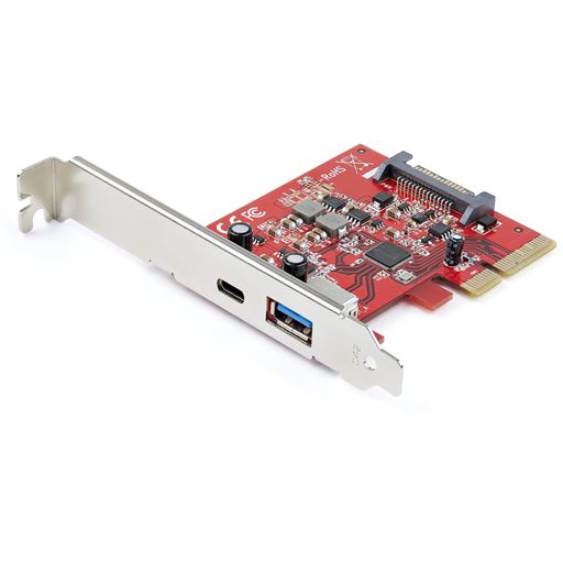 StarTech.com2ポート10GbpsUSB-A/USB-C増設PCIExpressカード1xUSBType-C/1xUSBType-AUSB3.1Gen2(USB3.2Gen2x1)準拠PCIe拡張ボード