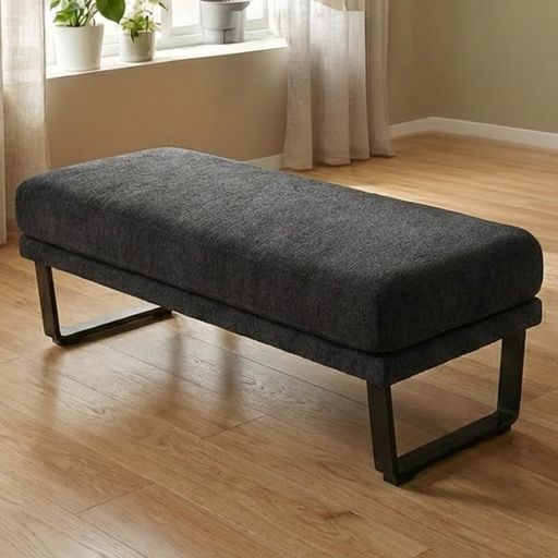 アルファタカバ ホルクス ダイニングベンチ 幅125 奥行48cm 背なし ベンチチェア ダイニング ファブリック ソファ 北欧 イス 椅子 リビング sofa 布 おしゃれ ブラック 黒 ダイニングチェア(2&hellip;｜HiT Creations
