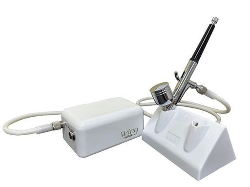 エア湖テックス(Airtex)AIRTEXコンプレッサーWing(舞台の袖)+エア湖毛はらいM\u0026S+エアブラシスタンドブレイク付き添い人書き割り余暇活動用物の具APC026-MS+白いこと