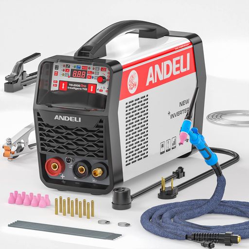 ANDELI 100V/200V 160A TIG溶接機 TIG/アーク溶接/COLD/CLEAN/パルス インバーター直流溶接機 (TIG-250G PRO)|HiT Creations