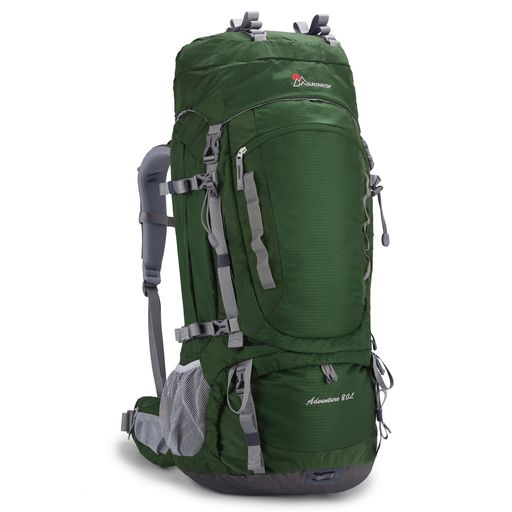 [MOUNTAINTOP] [マウンテントップ] バックパック 80L 登山 リュック 防水 大容量 軽量 ザックテント泊用 ハイキングリュックサック 大型 キャンプ 防災 旅行 レインカバー付き｜HiT Creations
