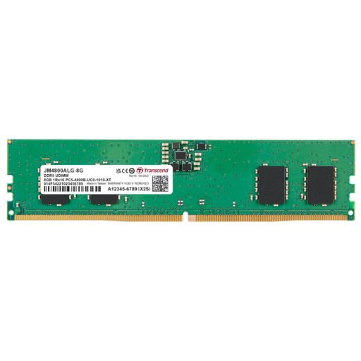 トランセンドジャパンテスクトップパソコン用記憶装置パソコン5-38400(DDR54800)8GB1.1V288pinU-DIMM1Rx16(1Gx16)x4CL40無締め切り日引きうけるJM4800ALG-8G