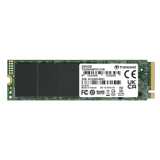 トランセンドM.2NVMeSSD250GB2280PCIeGen3x4最大限度読込み:3000MB/s最大限度書きとどめる:1300MB/sMKeyTS250GMTE115S