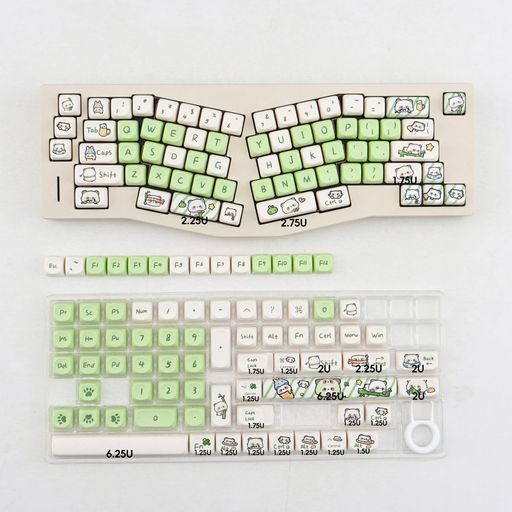 PBTパンダキーキャップセットMOAプロファイルキュートなキーキャップ144キーCherryGateronMXスイッチ用カスタム昇華キーボードキーキャップ 4,263円