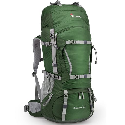 [MOUNTAINTOP][マウンテントップ]70L登山リュック大容量キャンプYKKジッパー使用バックパック防水リュックサックアウトドア防災ザック軽量レインカバー付き旅行用