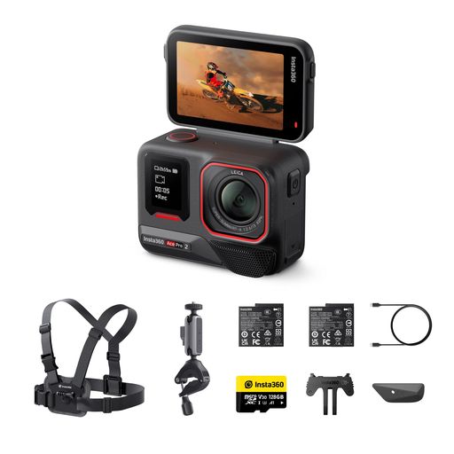 Insta360 Ace Pro 2 - ライカとの一緒になる発展による雨合羽操作手順の8K動き写真器。1/1.3in検出器、デュアル人工知能学手当て 暗所動作 オーディオ、フリップ式映写幕\u0026人工知能学まとめ上げるでVlogや自動二輪車な…