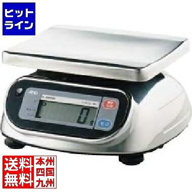 要エントリ【04/15 24時間限定当選確率2分の1!1等最大100%ポイントバック】 エーアンドデイ 防水・防塵デジタル秤 20kg SL-20KWP BHK465
