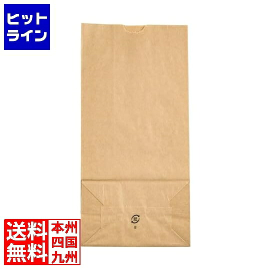 【お買い物マラソン】4/10 AM1:59まで テイケイジイ 角底袋 クラフト無地 (1000枚入) #8 XHK3002