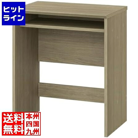 【お買い物マラソン】7/26 AM1:59まで デスク 机 白井産業 幅60cm 高さ72cm グレー 中棚付き ワークデスク ナチュリカ｜ヒットライン