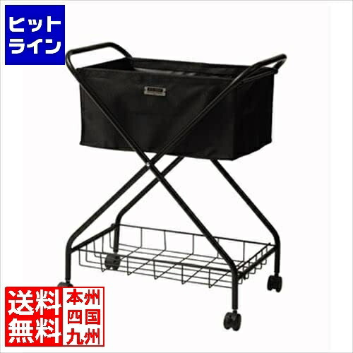 【お買い物マラソン】4/10 AM1:59まで 東谷 L1 フォールディングバスケットワゴン MIP-83BK