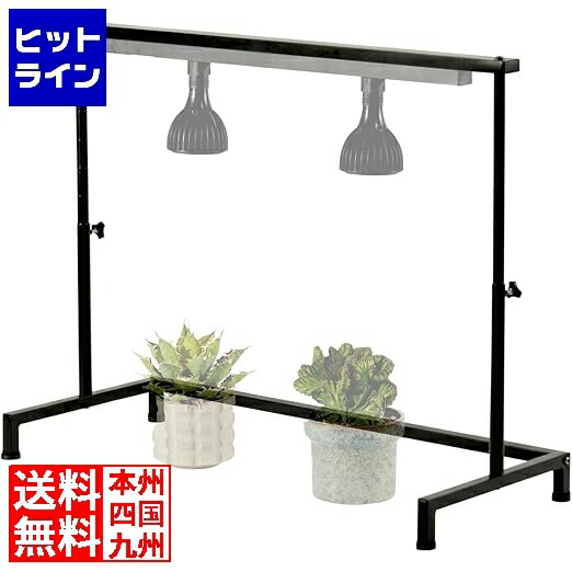 【お買い物マラソン】4/17 AM9:59まで ビザールプランツライトスタンド LPS-800-BK 観葉植物 植物育成ライト 多肉植物 棚 ライト 台 フラワースタンド プランタースタンド 塊根植物 室内