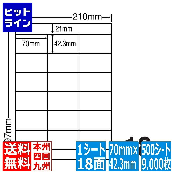 要エントリ【04/20 24時間限定当選確率2分の1！1等最大100%ポイントバック】　 ナナラベル 医療機関向け再剥離ラベル 70mm×42.3mm A4版 210mm×297mm 500シート(100シート×5) LDZ18PFH