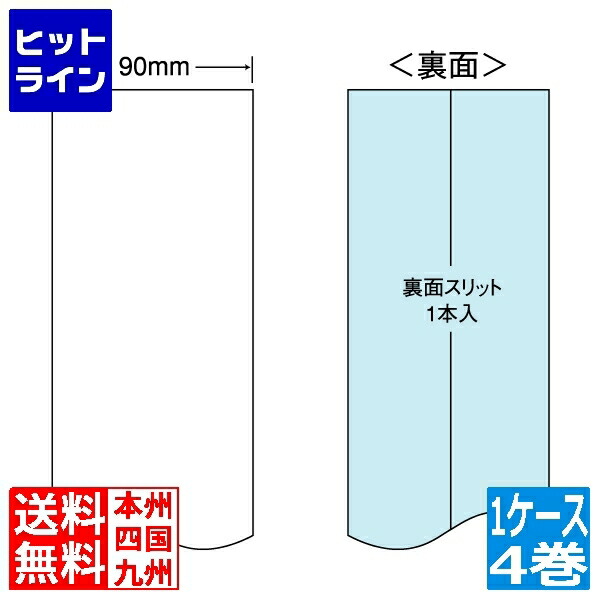 ナナクリエイト 感熱ロールラベル(医療機関向け) 90mm×50m 90mm(ロール) 1ケース\u003d4巻 THR3H