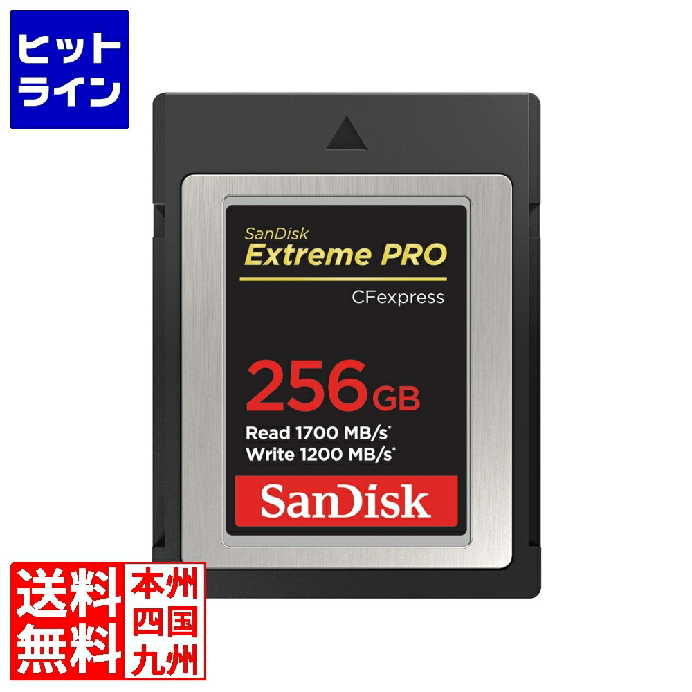 【百貨店SALE】06/11 AM1:59まで サンディスク エクトリーム 労働者階級 CFexpress Type B 歌留多 256GB SDCFE-256G-JN4NN