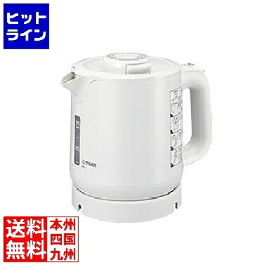 【お買い物マラソン】4/10 AM1:59まで タイガー 蒸気レス電気ケトル PCJ-H081 ホワイト PCJ-H081(W) 6,895円