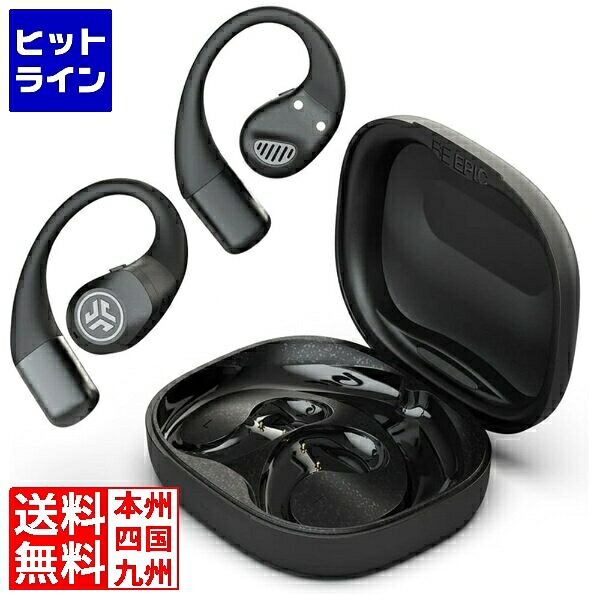 JLab ワイヤレスイヤホン Epic Open Sport Air Conduction Wireless Earbuds Black EBEPOPSPRTBLK50WEB