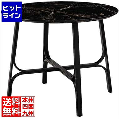 【お買い物マラソン】7/26 AM1:59まで 東谷 ラウンドテーブル ブラック PT-787BK|ヒットライン