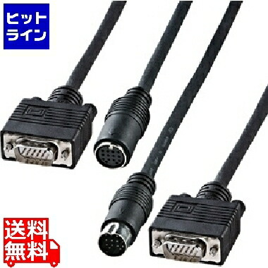 【百貨店SALE】06/11 AM1:59まで サンワサプライ 見せびらかす工事架線有線テレビ(アナログRGB) KC-K100