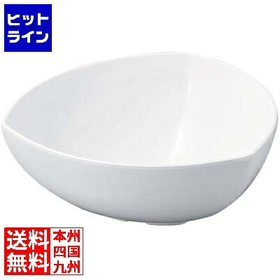 要エントリ【04/20 24時間限定当選確率2分の1！1等最大100%ポイントバック】　 若泉漆器 ニューホワイト 三角胴張深鉢 33cm
