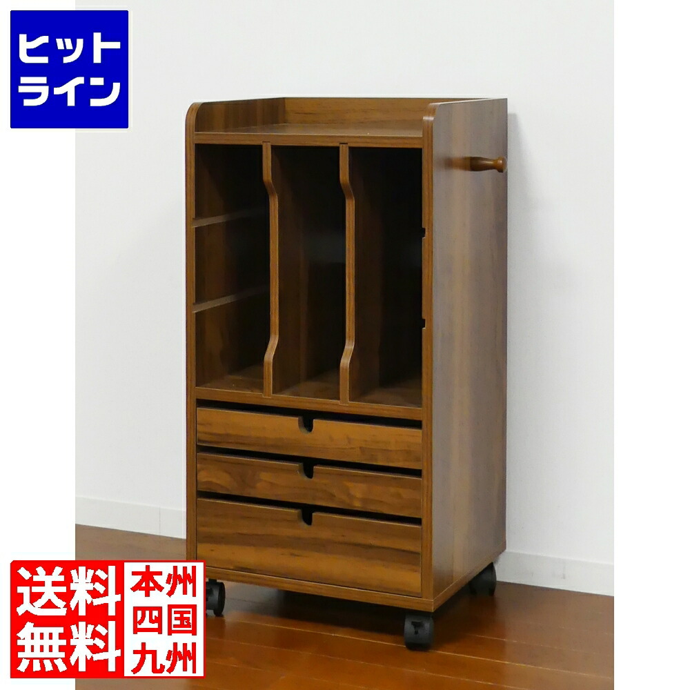【百貨店SALE】06/11 AM1:59まで クロシオ リビング手押し車 赤銅色 89529