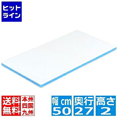 三洋化成 ポリエチレン抗菌色つやまな板 CKB-20SS(500×270×20)青み