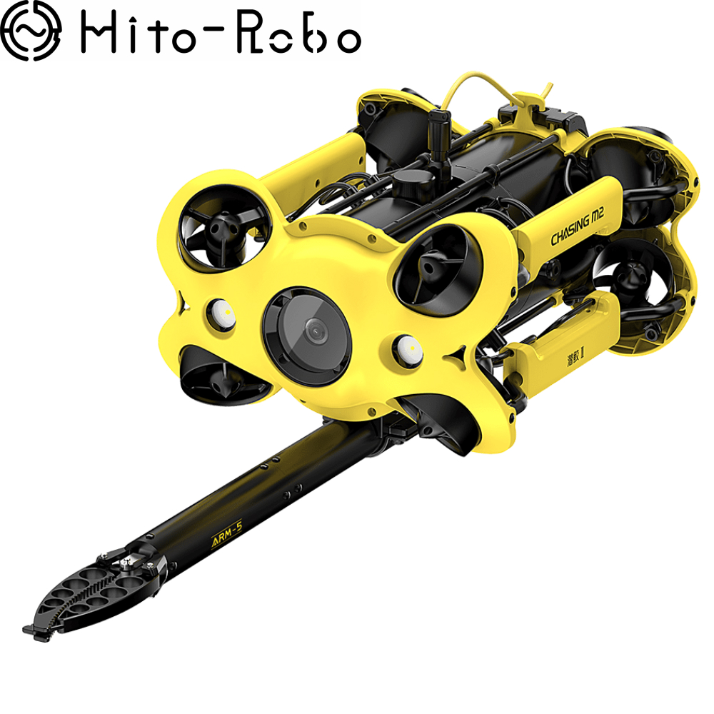 【200mケーブル付き】【ロボットアーム付き】CHASING INNOVATION CHASING M2（チェイシング エムツー） 水中ドローン  カメラ付き 小型 初心者 ロボット 漁具 海中 撮影 釣り 送料無料 調査 探査｜Hito-Robo