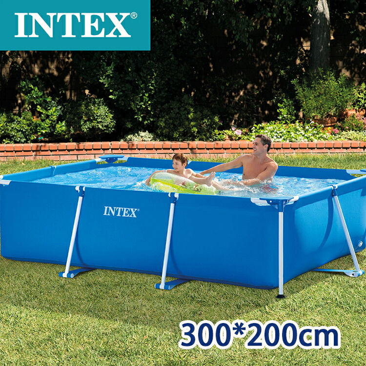 楽天市場】INTEX(インテックス) レクタングラフレームプール 300