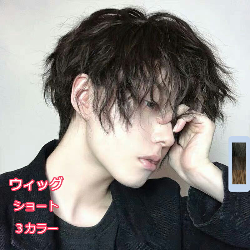 ウィッグ 自然 フルウィッグ メンズ ショート 男装 ブラウン 男性用 フルウィッグ ボブ 自然 男女兼用 ショートヘア グラデーション ショートボブ メンズ かつら 女性 レディース コスプレ 送料無料