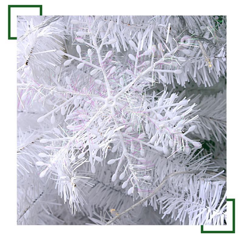 クリスマスツリーホワイトおしゃれヌードツリークリスマスツリーオーナメントオーナメントセット室内置物北欧飾り120cm150cm180cm210cmスノー雪化粧イルミネーションライト付部屋雰囲気自宅店舗喫茶店かわいいプレゼント贈り物ギフト送料無料