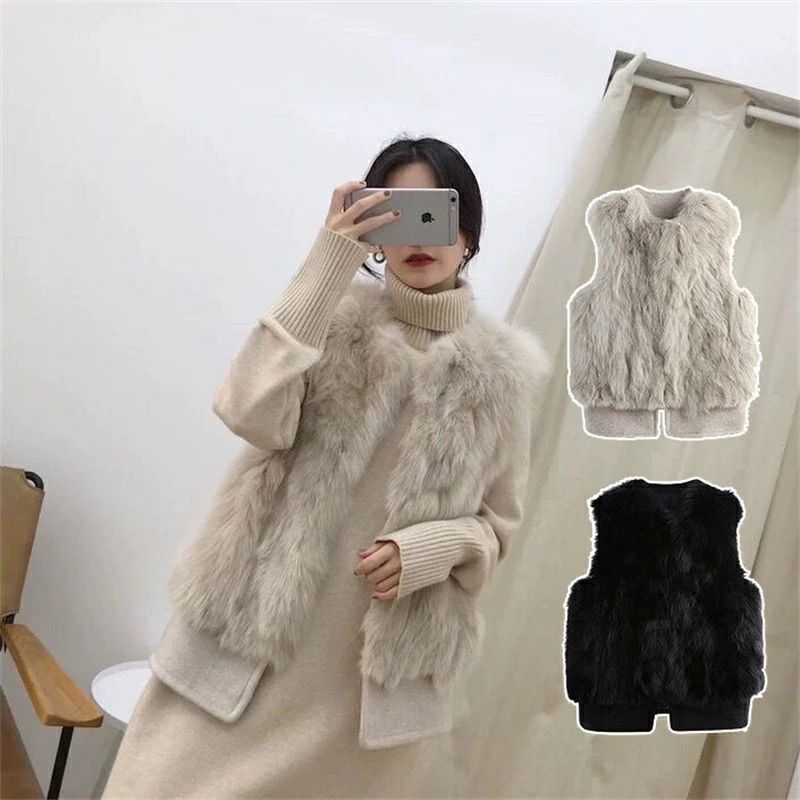 楽天市場】ベスト レディース ファーベスト フェイクファー エコファー