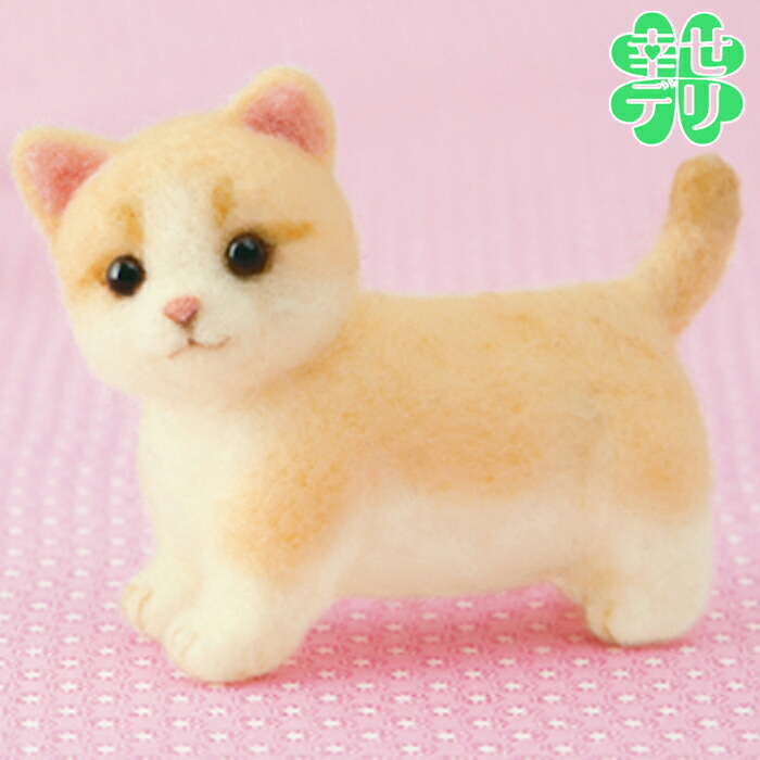 楽天市場 アクレーヌで作るマンチカン人気作家 須佐沙知子先生デザインのフェルトマスコット手作りキット フェルト手芸で作る猫のぬいぐるみ 自由研究 ウェルカムドール Hitomiの幸せデリバリー