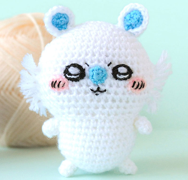 ハンドメイド かぎ針編み ぬいぐるみ ６個セット みみ hm306-180ue.jpg