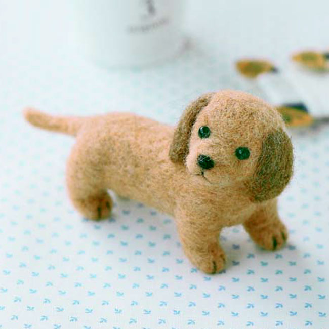 楽天市場 ミニチュアダックスフント手作りキット 羊毛フェルトで作る犬のぬいぐるみ 手芸パック 自由研究 Hitomiの幸せデリバリー